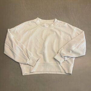 Lululemon Softstreme Perfectly Oversized Cropped Crew - Light Ivory